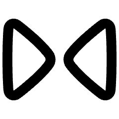 Tailless Triangle Arrow Shrink Horizontal 1 Icon from Plump Remix Set