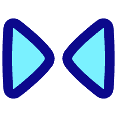 Tailless Triangle Arrow Shrink Horizontal 1 Icon from Plump Pop Set