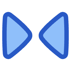 Tailless Triangle Arrow Shrink Horizontal 1 Icon from Plump Duo Set