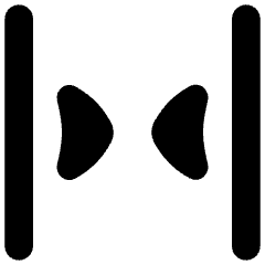 Tailless Triangle Arrow Shrink Horizontal 2 Icon from Flex Solid Set