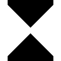 Tailless Triangle Arrow Shrink Vertical Icon from Sharp Remix Set