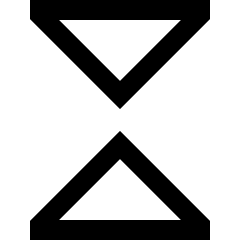 Tailless Triangle Arrow Shrink Vertical Icon from Sharp Line Set