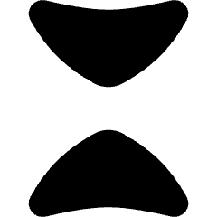 Tailless Triangle Arrow Shrink Vertical Icon from Flex Solid Set