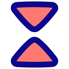 Tailless Triangle Arrow Shrink Vertical Icon from Plump Pop Set