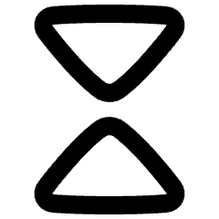 Tailless Triangle Arrow Shrink Vertical Icon from Plump Remix Set