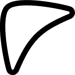 Tailless Triangle Arrow Top Left Icon from Flex Line Set