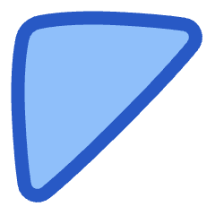 Tailless Triangle Arrow Top Left Icon from Plump Duo Set