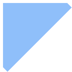 Tailless Triangle Arrow Top Left Icon from Sharp Flat Set