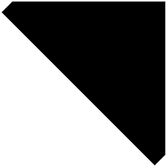 Tailless Triangle Arrow Top Right Icon from Sharp Remix Set