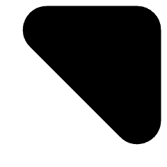 Tailless Triangle Arrow Top Right Icon from Core Solid Set