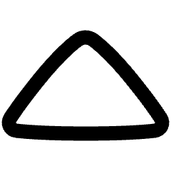 Tailless Triangle Arrow Up 1 Icon from Plump Remix Set