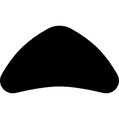 Tailless Triangle Arrow Up 1 Icon from Flex Solid Set