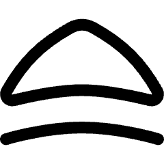 Tailless Triangle Arrow Up 2 Icon from Flex Line Set