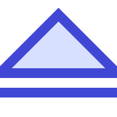 Tailless Triangle Arrow Up 2 Icon from Sharp Duo Set