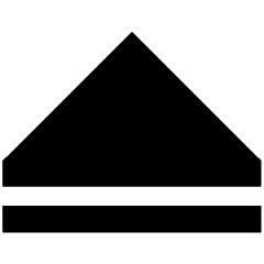 Tailless Triangle Arrow Up 2 Icon from Sharp Remix Set