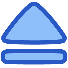 Tailless Triangle Arrow Up 2 Icon from Plump Duo Set
