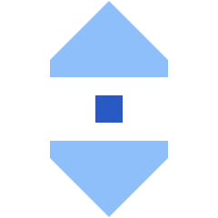 Tailless Triangle Arrow Vertical Scroll Icon from Sharp Flat Set