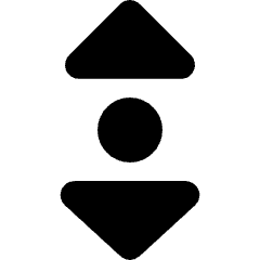 Tailless Triangle Arrow Vertical Scroll Icon from Core Solid Set
