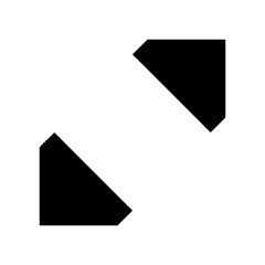 Triangle Arrows Chevrons Expand Content Icon from Sharp Solid Set