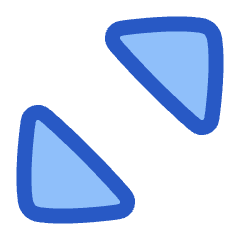 Triangle Arrows Chevrons Expand Content Icon from Plump Duo Set