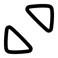 Triangle Arrows Chevrons Expand Content Icon from Plump Line Set