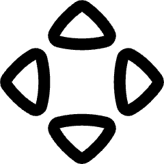 Triangle Arrows Chevrons Open Run Icon from Flex Line Set