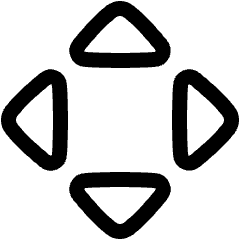 Triangle Arrows Chevrons Open Run Icon from Plump Line Set