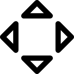 Triangle Arrows Chevrons Open Run Icon from Core Line Set