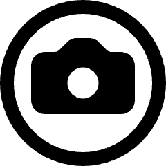 Taking Pictures Circle Alternate Icon from Ultimate Bold Set