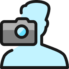 Taking Pictures Man 1 Icon from Ultimate Colors Set
