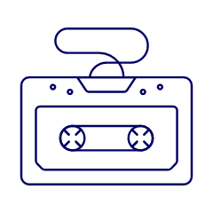 Tape Cassette Illustration from UX Line Set