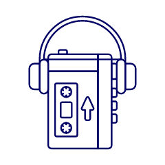 Tape Player 2 Illustration from UX Line Set