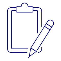 Clipboard Blank Document Illustration from UX Line Set
