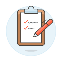 Clipboard Checklist Illustration from UX Colors Set