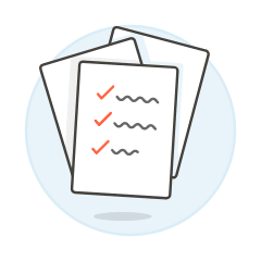 Document Checklist Pile Illustration from UX Colors Set