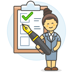 Employee Checklist 5 Illustration from UX Colors Set