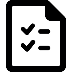 List To Do Icon from Ultimate Bold Set