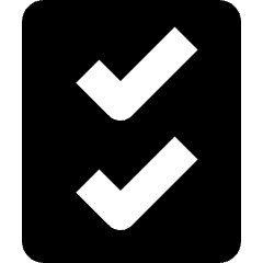 Task Checklist Icon from Nova Solid Set