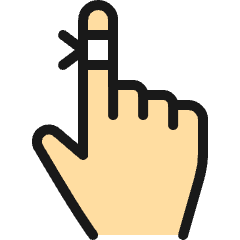 Task Finger Bandage Icon from Ultimate Colors Set