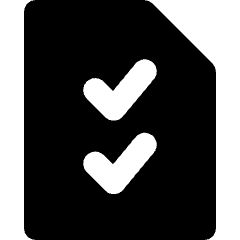 Task List Icon from Micro Solid Set
