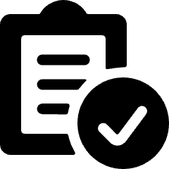 Task List Check 1 Icon from Ultimate Bold Set