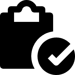 Task List Check Icon from Nova Solid Set