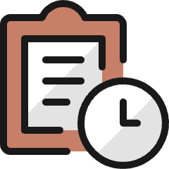Task List Clock Icon from Ultimate Colors Set