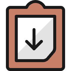 Task List Download Icon from Ultimate Colors Set