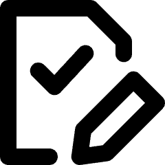 Task List Edit Icon from Micro Line Set