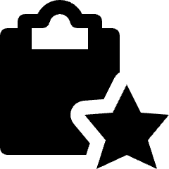 Task List Favourite Star Icon from Nova Solid Set