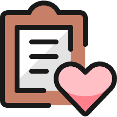 Task List Heart Icon from Ultimate Colors Set