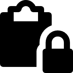 Task List Lock Icon from Nova Solid Set