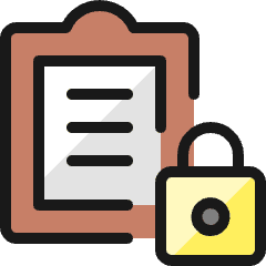Task List Lock Icon from Ultimate Colors Set