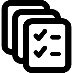 Task List Multiple Icon from Ultimate Bold Set